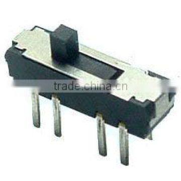 Standard SWITCH SLIDE SPDT Circuit On-On 0.1A @ 12VDC Through Hole Vertical PC Pin