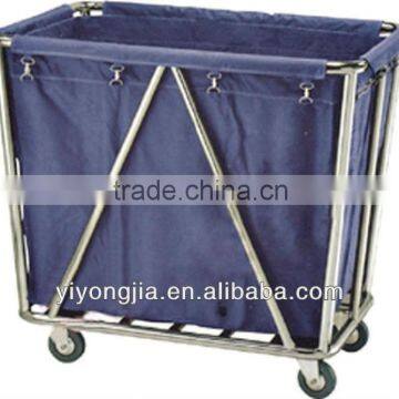 Foldable Hotel Trolley Room Service Carts with wheels/guest room service carts/linen trolley service carts