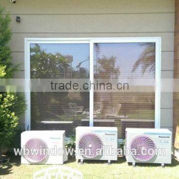 Big size sliding window with single glass