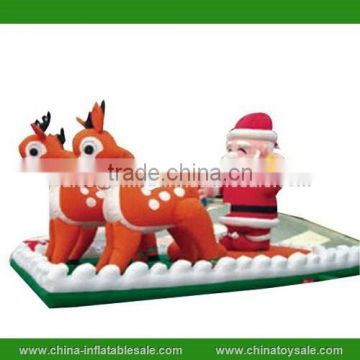 hotsale lovely christmas inflatable cartoon santa claus/Chiristmas giant inflatable Best Price