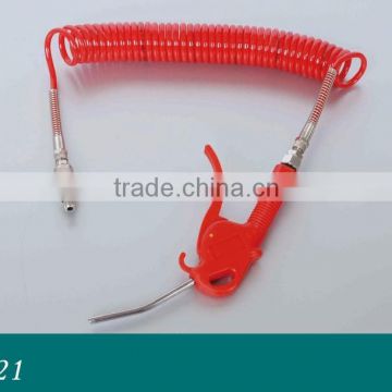 Spring coil Air hose with gun