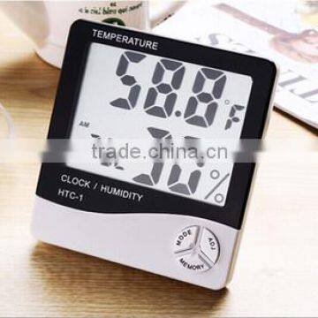 top selling wall clock room kitchen digital temperature hygrometer thermometer