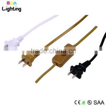 Electric fence wire with CCC2 pin plug for pendant lights cord