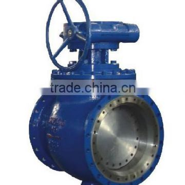 Top entry eccentric half ball valve