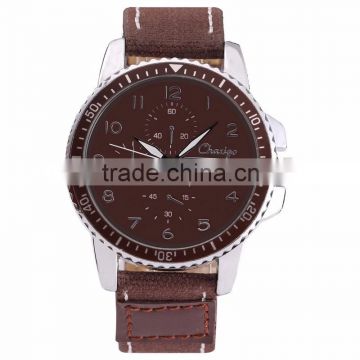 men watch custom design Chaxigo brand leather nylon wristwatch 2016