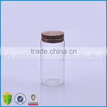 100ml Airtight Straight Sided Clear Round Glass Storage Jars Bottles With Wooden Lid