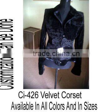 Velvet Coat Corset