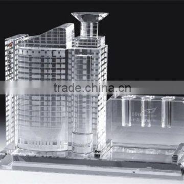 Crystal factory directly sale K9 crystal material Crystal building model for wedding and business gift