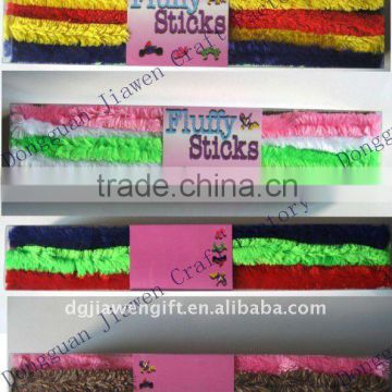 Pvc Package 18inch x 30mm Jumbo fluffy sticks