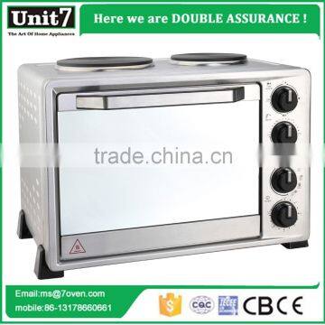 High Quality baking oven stainless steel electric oven price with two hot plate