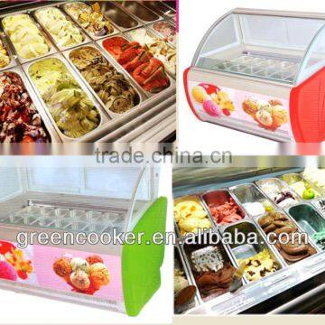 ICE CREAM GELATO DIPPING CABINET FREEZER DISPLAY CASE