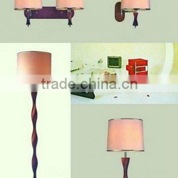 Vintage Wooden Table Lamp for Living Room