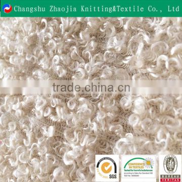 Cheap polyester teddy bear fur fabric manufacture ZJ100