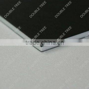 light blue paper on white foam