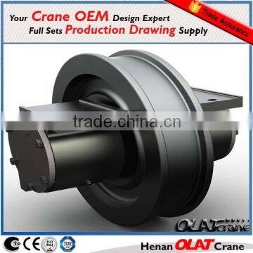 3D Design Drawing Customizable High performance ELK forged crane wheel from single bridge crane