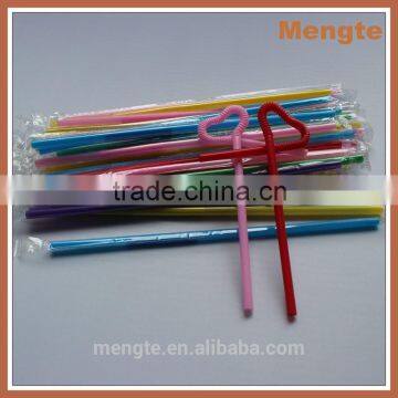 hot sale colorful bendy straw individually wrapped with opp plastic bag
