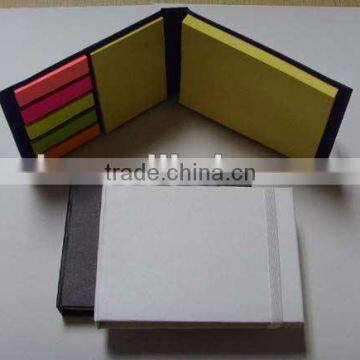 Hot sale hard cover memo pad with elastic band closed