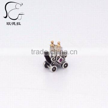 c Fashion Silver Cartoon Yellow Gold Bone Carved Pendant photo-3