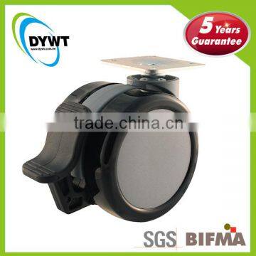DYWT 6506GUB-28BK Wheels Furniture Casters With Brakes for Chairs