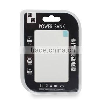 Credit card power bank slim power bank 1800mah