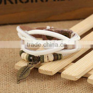 European and American Punk Bracelet Jewelry Wholesale Fringed Owl Olive New Handmade DIY Woven Multilayer Fashion Charm Bracelet photo-2