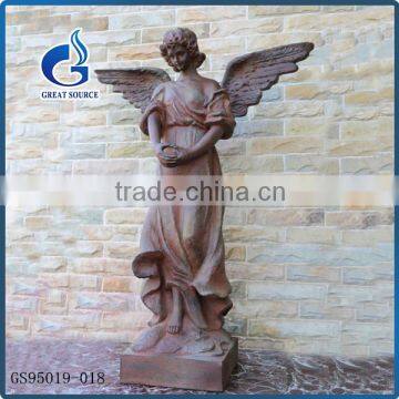 wholesale western resin wing angel large fiberglass garden angels figurine