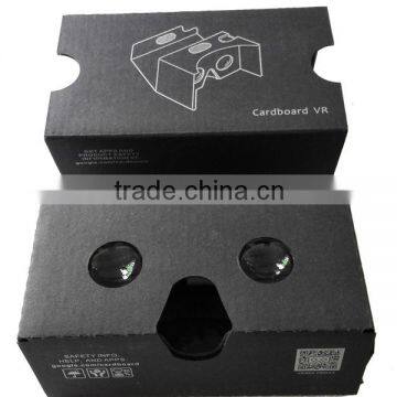 Hot Sell Google Cardboard Black 2.0 With Straps DIY Google Cardboard 3D VR Glasses photo-2