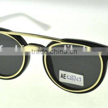 black Round kids sunglasses funny flip up sunglasses plastic metal sunglass