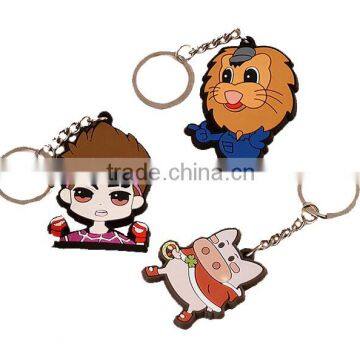 2016 Wholesale Custom Rubber Plastic Keychain Create Your Own Keychain photo-6