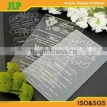 JLP New design acrylic wedding invitation card ,muslim wedding invitation card                        
                                                Quality Choice