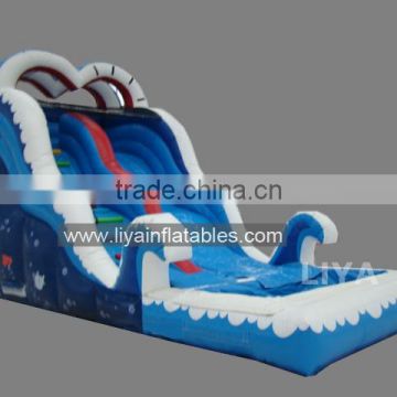 giant inflatable floating water slide