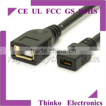 4 pin female micro usb connector