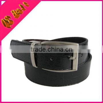 Men Fashion Fake Crocodile Leather Belt