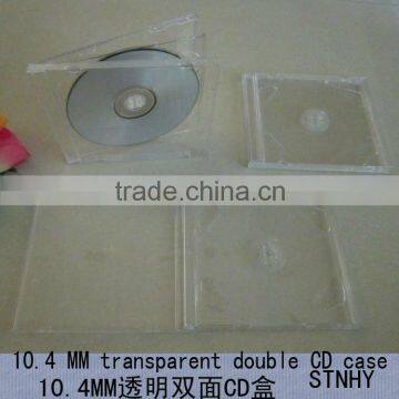 10.4mm Double Clear jewel CD case