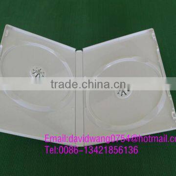 white dvd case double 14mm