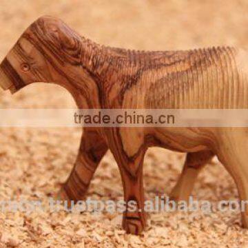 Olive Wood Carved Sheep Large Size