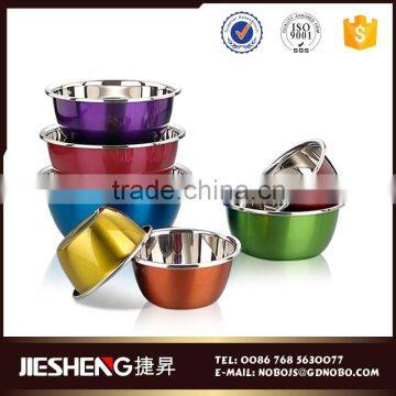 stainless steel salad bowl set