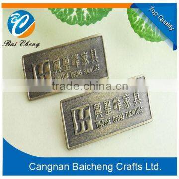 iron tag/badge/emblem for customized design