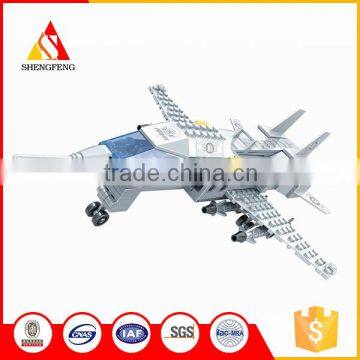 New product kids building block small plastic toy airplane