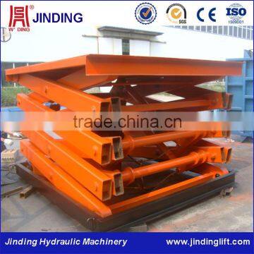 Jinan jinding manufacturer supply hydraulic stationary scissor lift equipment