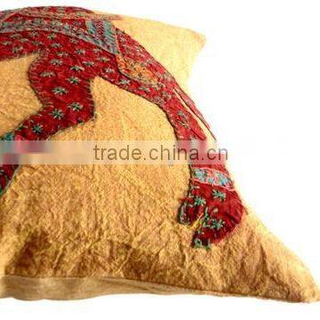 RTHCC-53 Traditional Royal Armed Camel Indian Patchwork Art Kantha Cotton Cushion Covers New Year Christmas Home Decor Gift photo-4