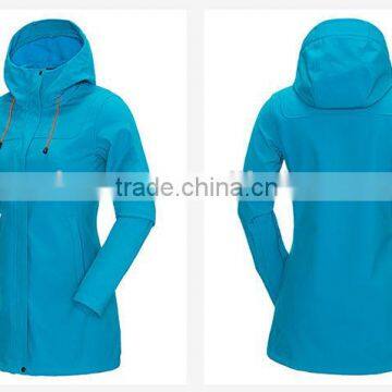 Fashion windproof warm keeper jackets outdoor long softshell jackets winter jacket women