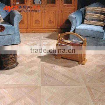 Engineered Versaille tiles Oak 580mm x 20-6mm Brushed White Oiled Wood Flooring