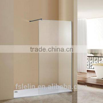 Foshan Lelin 304# stainless steel bath shower enclosure cabin vanity with 8~10mm tempered glass JS-16