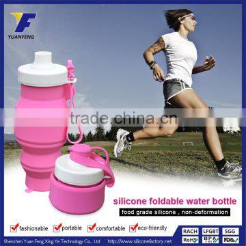 Cheap promotional health dropper bottle silicone water bottle