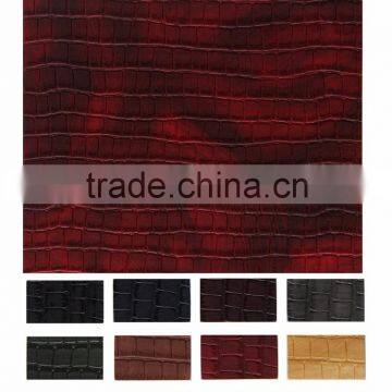 Embossed Crocodile Skin leather for handbags, shoes, sofa, garment and etc