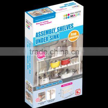 2014NEW two layers adjustable kitchen shelf GL2111