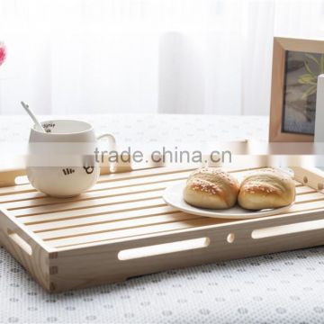 Rectangular wooden plate, solid wood tray