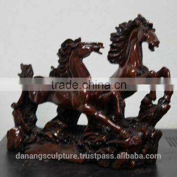 Bronze Resin Horse Couple Statue DSF-HR46 photo-2