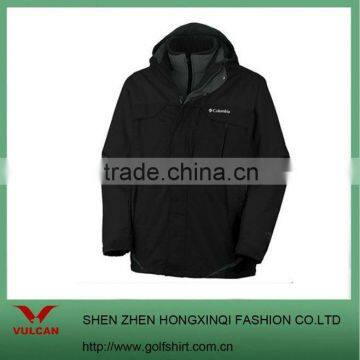 100% polyester wear black element winter jacket